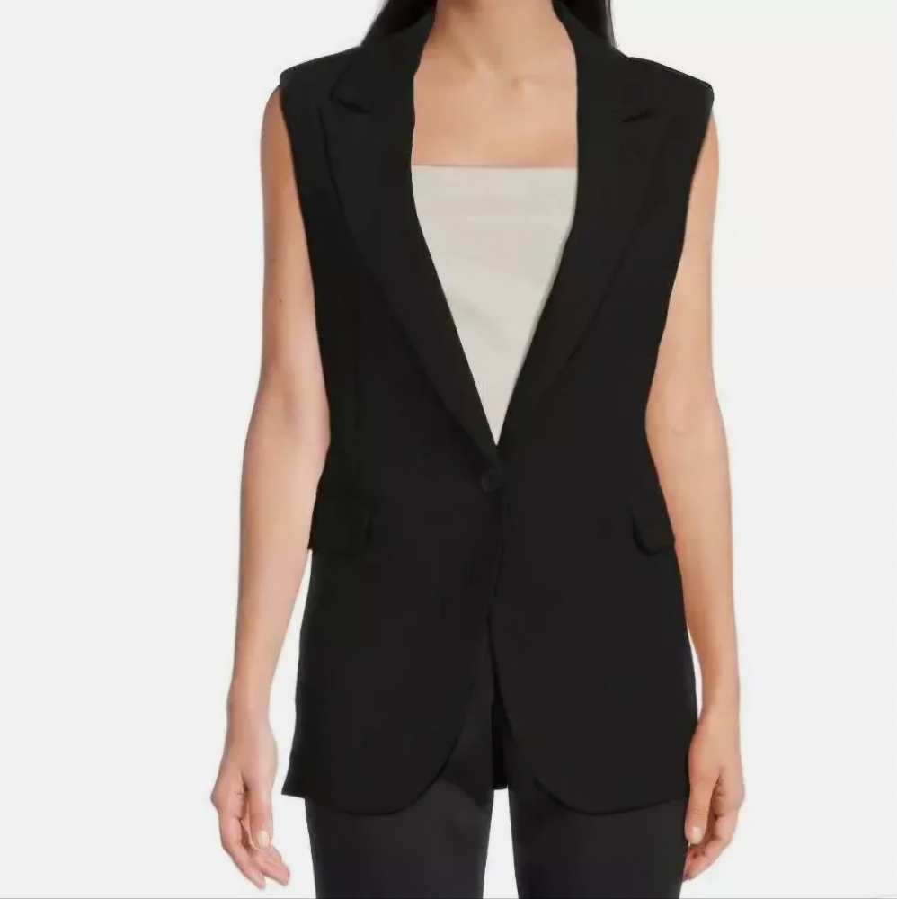 NINE WEST Single Button Vest
